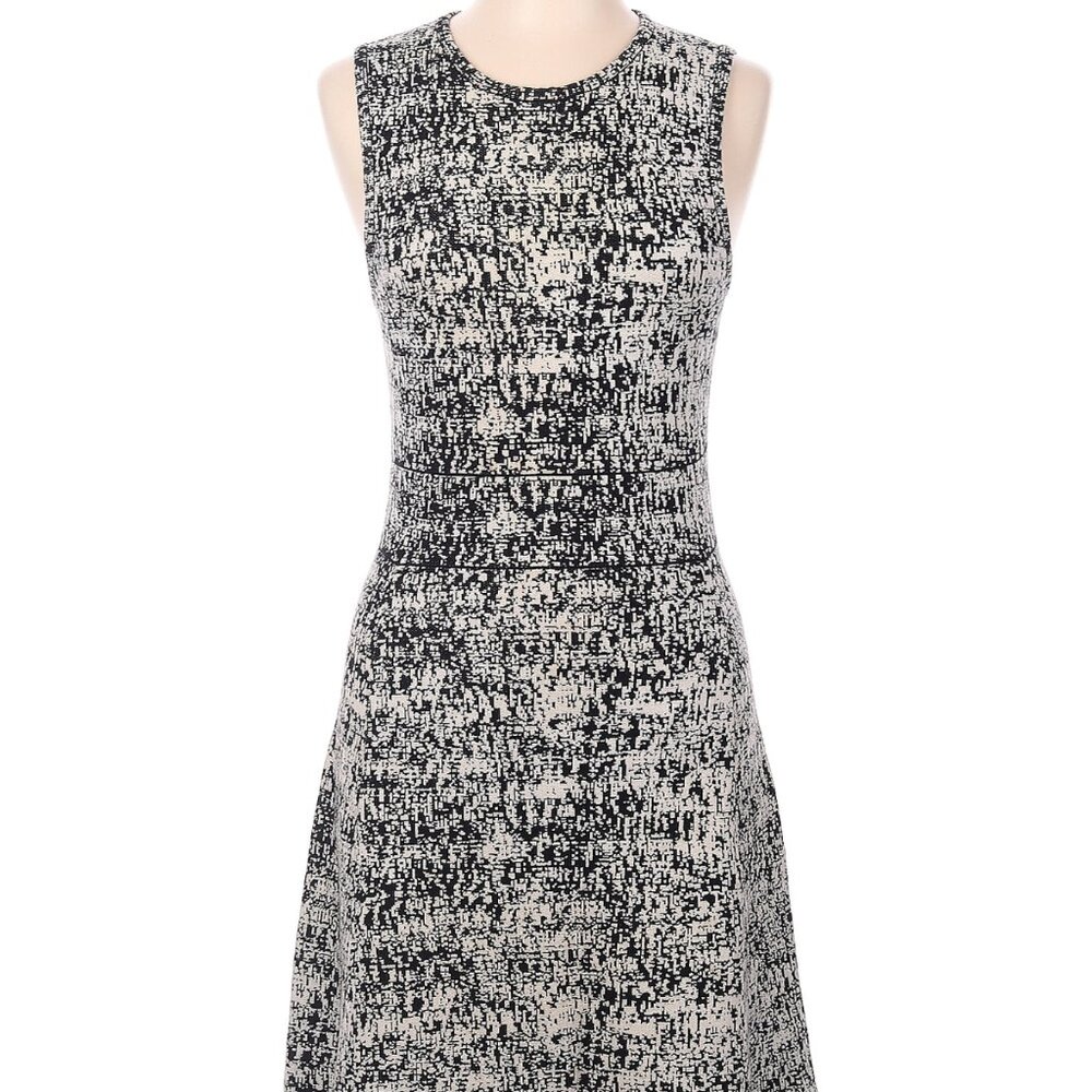Theory Cotton Black and White Dress